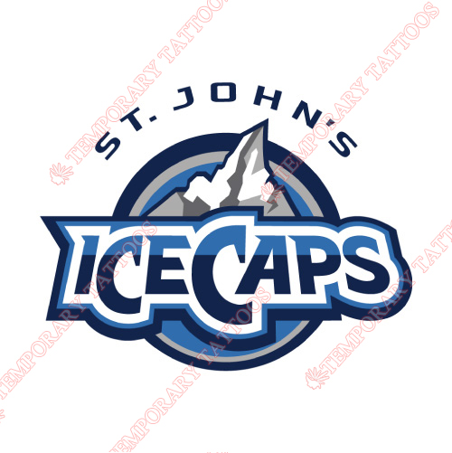 St Johns IceCaps Customize Temporary Tattoos Stickers NO.9154